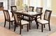 Furniture of America® Brent Ivory Dining Table with Dark Cherry Base-1