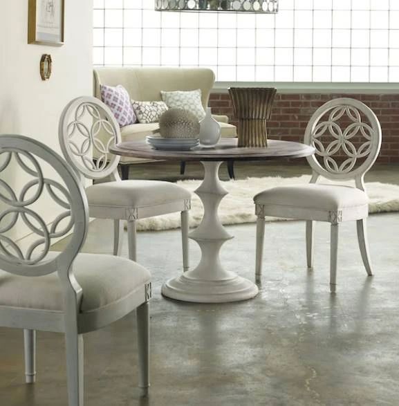 Hooker® Furniture Melange Brynlee Lindy Snow/White Side Chair-1
