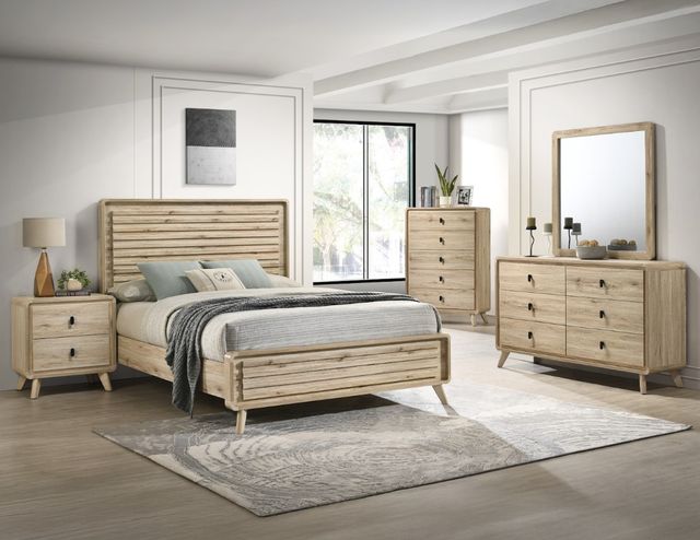 Crown Mark Dawson Brown King Panel Bed-1