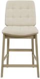 Coaster® Redbridge 2-Piece Cream/Natural Oak Upholstered Counter Stool Set-4