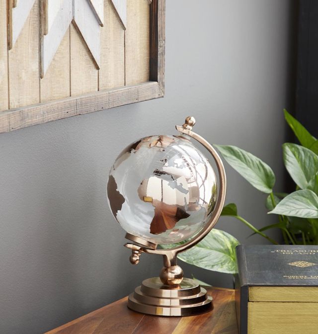 Deco Marche Copper 7” Globe with Tiered Base-3