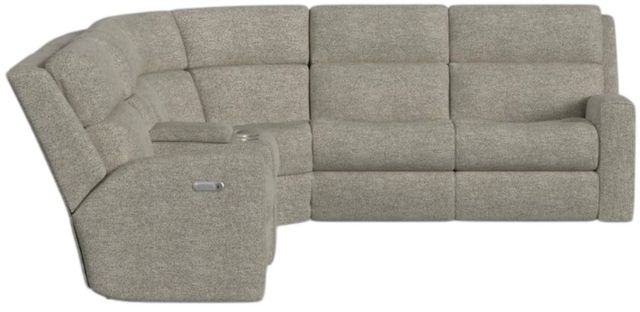 Flexsteel® Customizable Score Fabric Power Reclining Sectional-3