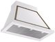 Ilve® Nostalgie II Noblesse 36" White Wall Mounted Range Hood with Burnished Trim-1