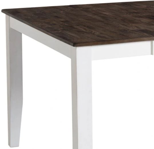 Intercon Kona Gray Counter Table with White Base-2