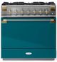 AGA™ Elise Series 36" Stainless Steel Pro Style Dual Fuel Range with Salcombe Blue Door-0
