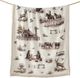 HiEnd Accents Campfire Western Range Ivory/Sepia Throw-3