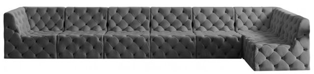 Meridian Furniture Tuft 7-Piece Grey Modular Sectional Set-1