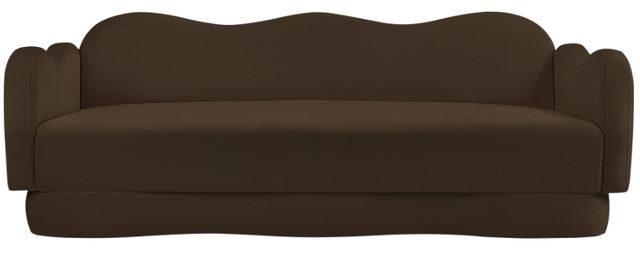 Meridian Furniture Bloom Brown Velvet Upholstered Sofa-1