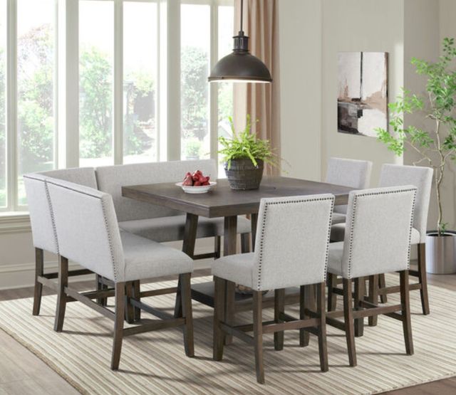 Elements International Seneca Brown Counter Table -1