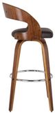 Armen Living Shelly Brown 30" Swivel Bar Stool-1