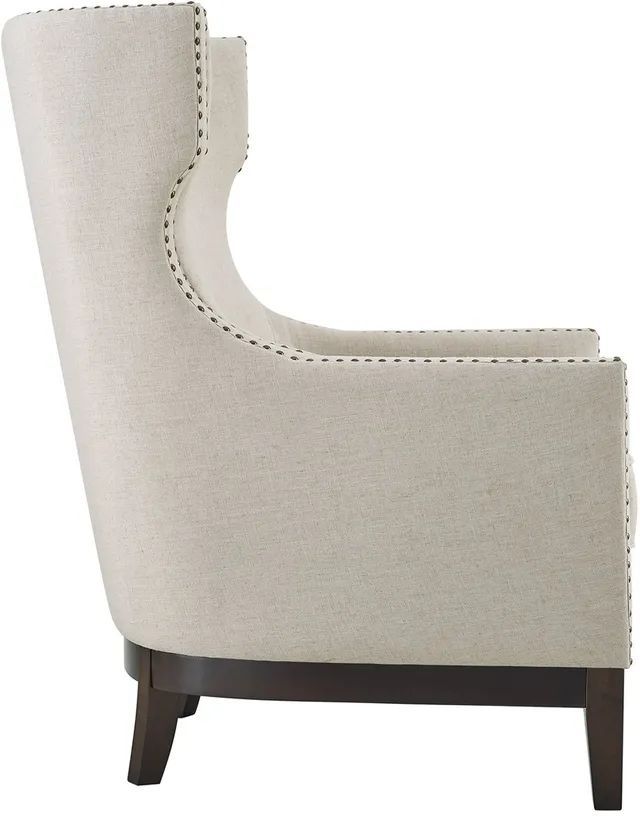 Steve Silver Co. Roswell Beige Wing Back Chair-3