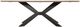 Parker House® Crossings Monaco Weathered Blanc Rectangular Dining Table with Black Base -4