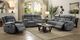 Coaster® Higgins Gray Reclining Sofa-3
