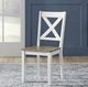 Liberty Furniture Lakeshore White X Back Side Chair - Set of 2-3
