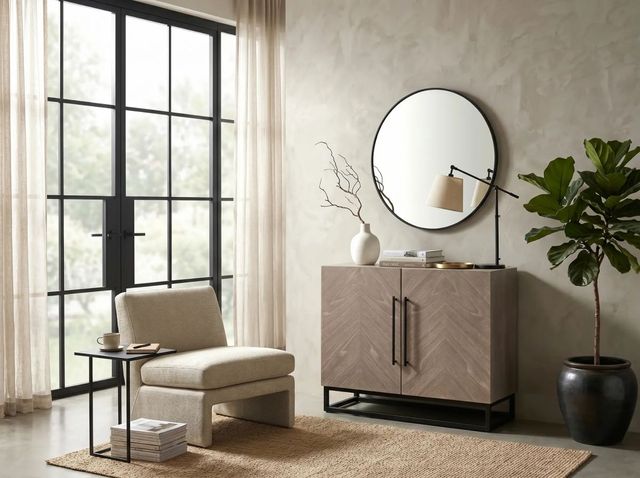 Sunny Designs™ Modern Wheat Accent Cabinet-1
