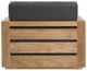 Dovetail Furniture Darlene Charcoal/Natural Fabric/Teak Outdoor Sofa Chair-4