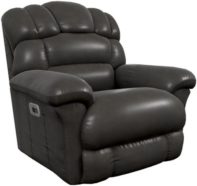 La-Z-Boy® Randell Dark Chocolate Leather Power Rocker Recliner with Headrest and Lumbar-0