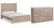 Signature Design by Ashley® Senniberg 2-Piece Light Brown/White Queen Panel Bed Set-0