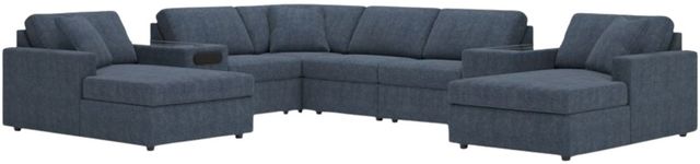Signature Design by Ashley® Modmax 8-Piece Ink Double Chaise Sectional with Audio and Storage Consoles-0