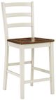 Signature Design by Ashley® Brinfern Antique White/Brown Barstool -0