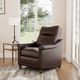 Flexsteel® Elizabeth Brunette Leather Power Recliner with Power Headrest-4