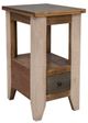 International Furniture Direct Antique Brown Chair Side Table-0