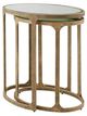 Signature Design by Ashley® Irmaleigh 2-Piece Glass Top Accent Table with Antique Gold Base-2