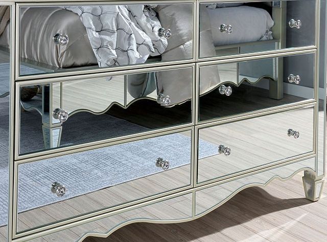 Furniture of America Eliora Silver Dresser | Dream Home Interiors Mattress  & Patio | Cumming, GA