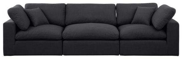 Meridian Furniture Comfy 3-Piece Black Modular Sofa-1