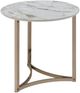 ACME Furniture Zaidee White End Table with Champagne Base-0