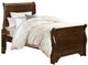 Mazin Furniture Abbeville Brown Cherry Twin Sleigh Youth Bed-0