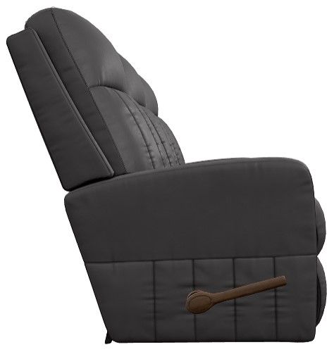 La-Z-Boy® Finley Onyx Leather Manual Wall Reclining Sofa-3
