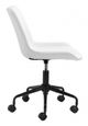 Zuo® Byron White Office Chair-2