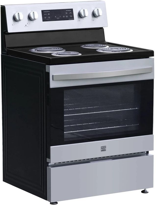 Kenmore® 30" Black and Stainless Steel Freestanding Coil Electric Range-1