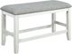 Crown Mark Fulton Gray/White Counter Height Bench-0