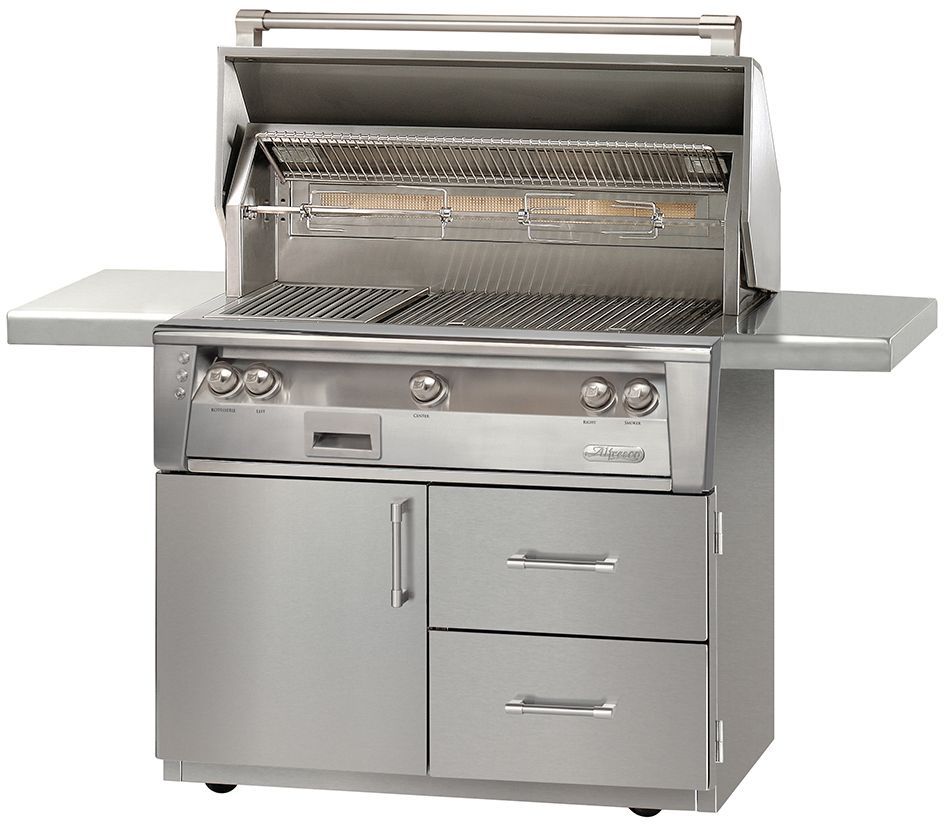 Alfresco™ 42" Deluxe Grill Cart-Stainless Steel