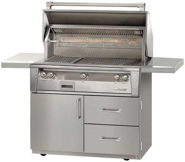 Alfresco™ 42" Deluxe Grill Cart-Stainless Steel-0