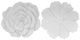 A & B Home 2-Piece White Rose Hanging Wall Accent Set-0