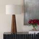 Uttermost® McCaffrey Antique Brass Tapered Burl Table Lamp-2