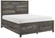 Homelegance® Lenior Gray King Storage Platform Bed-0