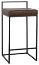Classic Home Belfort Black/Cocoa Brown 26'' Counter Stool-0