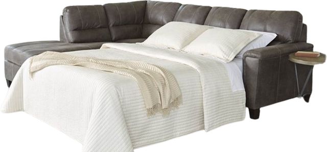 Signature Design by Ashley® Navi 2-Piece Smoke Sleeper Left-Arm Facing Sectional and Chaise-0