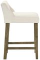 Armen Living Fauna 3-Piece Putty Brown/White Counter Stool Set-3