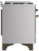 Ilve® Majestic III 48" Stainless Steel Pro Style Dual Fuel Liquid Propane Range with Griddle and Burnished Trim-3