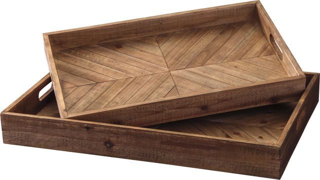 Signature Design by Ashley® Dewitt Brown Tray Set-0