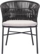 Zuo® Modern Freycinet 2-Piece Black/Gray Steel Outdoor Dining Arm Chair Set-1