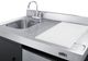 Summit® 63" Black and Stainless Steel All-In-One Kitchenette-4