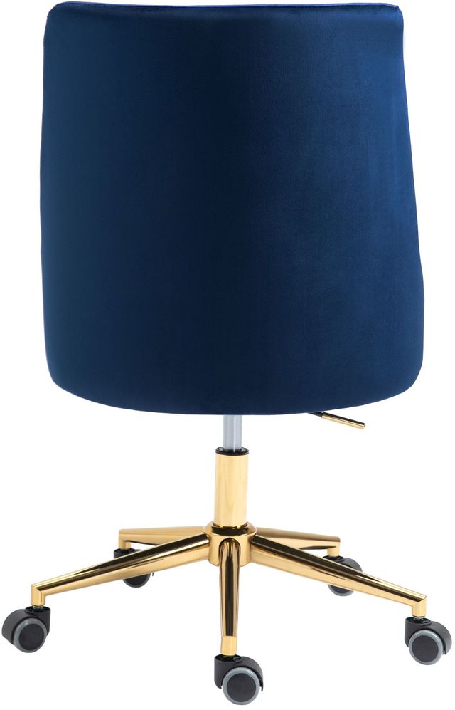 Meridian Furniture Karina Navy Velvet Office Chair-2