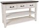 Jofran Inc. Madison County Harris Barnwood Console Table with Vintage White Base-0