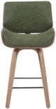 Armen Living Tyler 3-Piece Vintage Green/White Wash Counter Stool Set-3